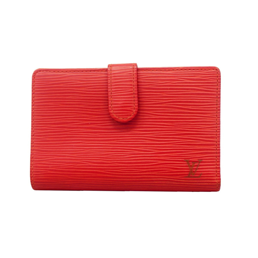 Louis Vuitton Epi Leather Portemonnaie Viennois Wallet M6324E Rouge Ladies OP...